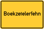 Place name sign Boekzetelerfehn