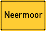 Place name sign Neermoor