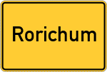 Place name sign Rorichum