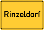 Place name sign Rinzeldorf