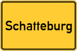 Place name sign Schatteburg