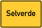 Place name sign Selverde