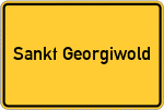 Place name sign Sankt Georgiwold