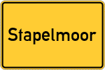 Place name sign Stapelmoor