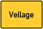 Place name sign Vellage
