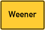 Place name sign Weener