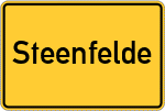 Place name sign Steenfelde