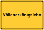 Place name sign Völlenerkönigsfehn