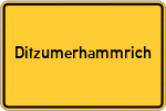 Place name sign Ditzumerhammrich