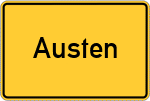 Place name sign Austen