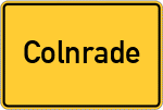 Place name sign Colnrade