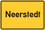 Place name sign Neerstedt