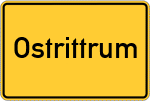 Place name sign Ostrittrum