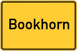 Place name sign Bookhorn