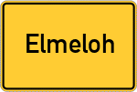 Place name sign Elmeloh