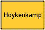 Place name sign Hoykenkamp