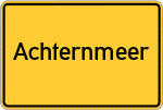 Place name sign Achternmeer