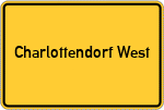 Place name sign Charlottendorf West