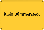 Place name sign Klein Bümmerstede