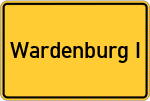 Place name sign Wardenburg I