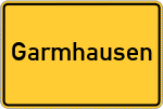 Place name sign Garmhausen