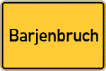 Place name sign Barjenbruch