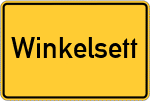 Place name sign Winkelsett