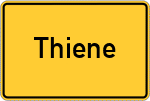 Place name sign Thiene