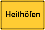 Place name sign Heithöfen