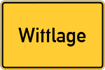 Place name sign Wittlage