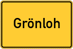 Place name sign Grönloh