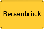Place name sign Bersenbrück