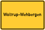 Place name sign Woltrup-Wehbergen