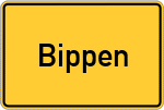 Place name sign Bippen