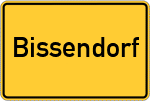 Place name sign Bissendorf