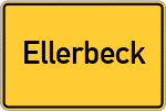 Place name sign Ellerbeck