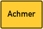 Place name sign Achmer