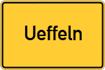 Place name sign Ueffeln