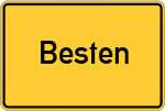 Place name sign Besten