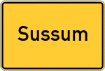 Place name sign Sussum