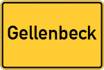 Place name sign Gellenbeck