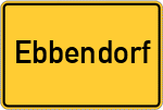 Place name sign Ebbendorf