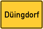 Place name sign Düingdorf