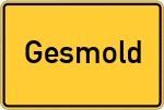 Place name sign Gesmold