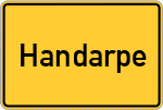 Place name sign Handarpe