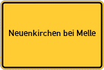 Place name sign Neuenkirchen bei Melle, Wiehengebirge