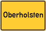 Place name sign Oberholsten