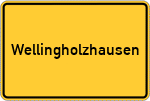 Place name sign Wellingholzhausen