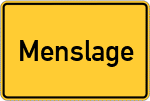 Place name sign Menslage