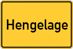 Place name sign Hengelage